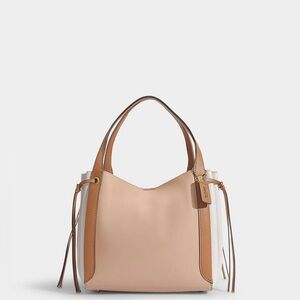 Coach Harmony Hobo In Colorblock Brass/Beechwood